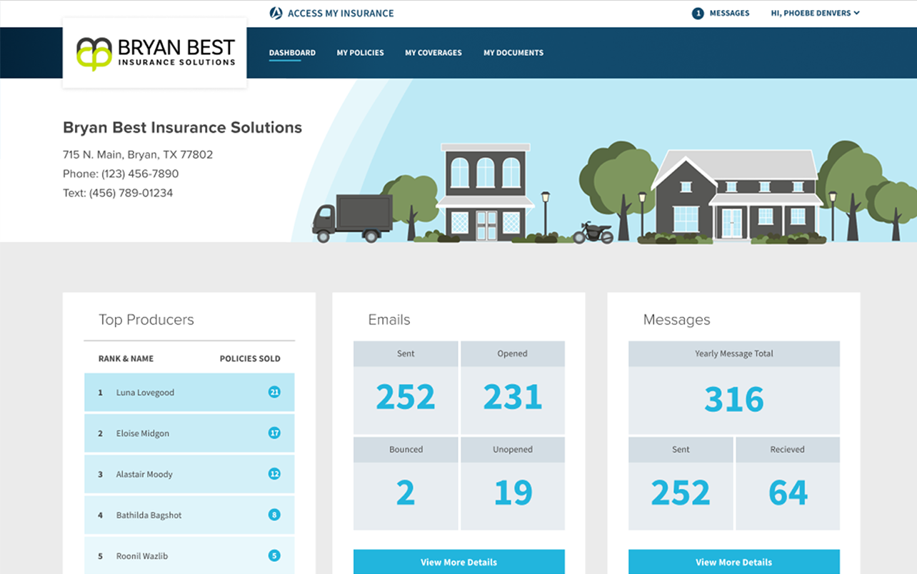 screenshot of Agency Systems